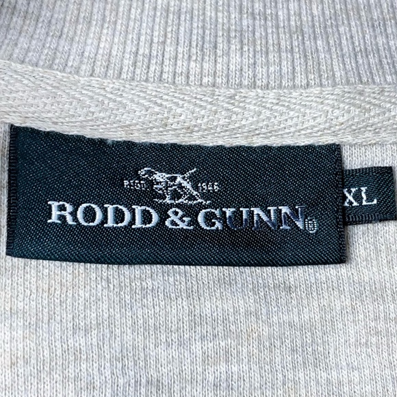 Rodd & Gunn Alton Ave Quarter Zip Sweater in Ice Grey Marle - Picture 8 of 14